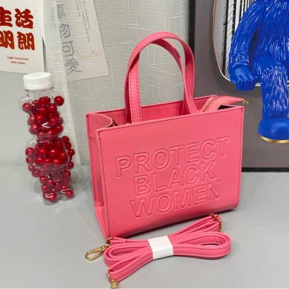 Protect Black Women Shoulder Crossbody Tote - Picture 7 of 10